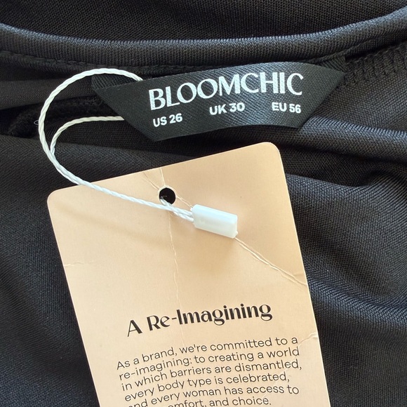 BloomChic Elegant Black and Gold Floral Dress - Picture 3 of 11